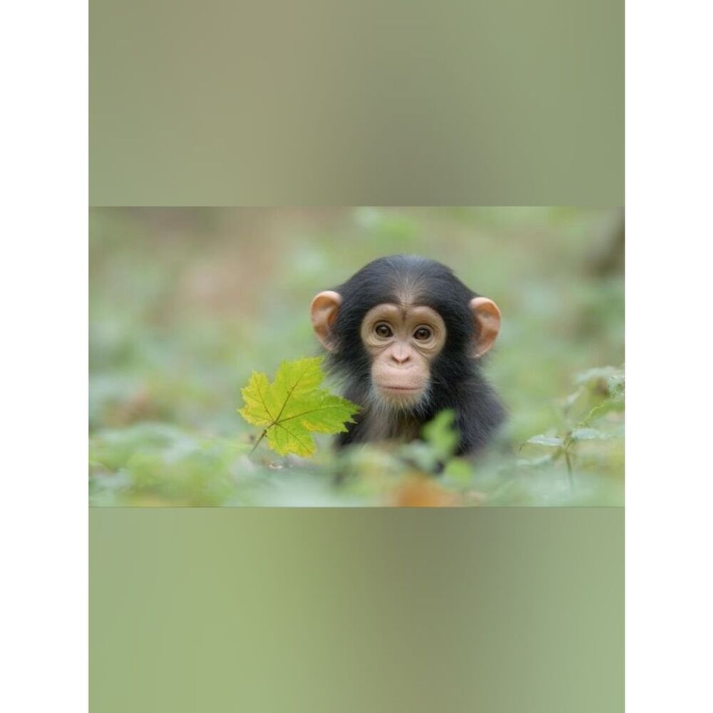 Large Custom Fridge Magnet Baby Chimpanzee Home Kitchen Decor